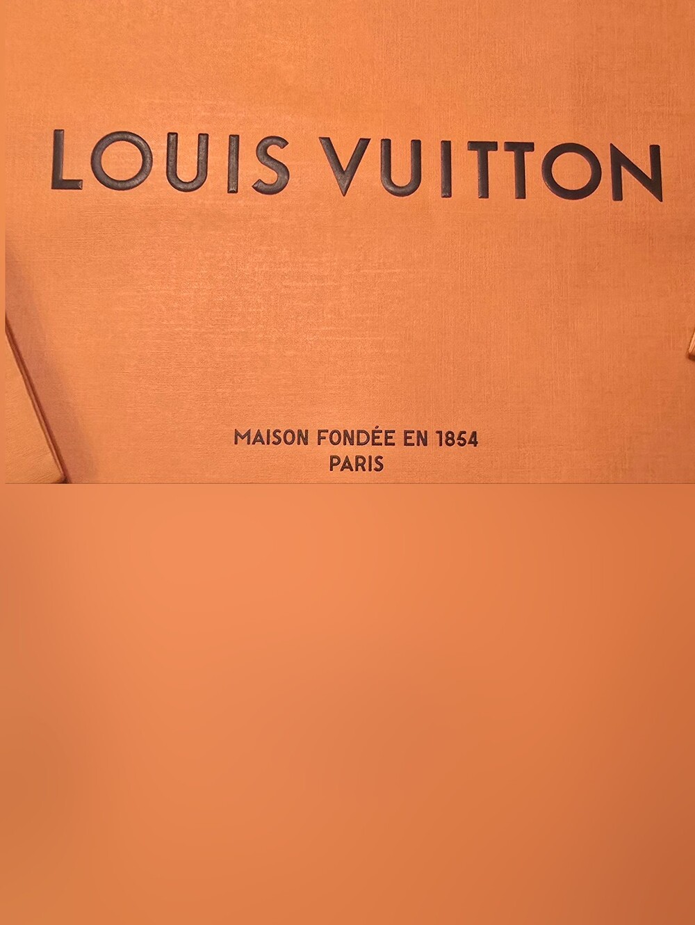 Louis Vuitton Orange Shopping Bags with Blue Ribbon Handles - Trio EUC - Picture 3 of 8